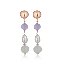 Orecchini Lelune Donna Violetta in Argento LGEA206